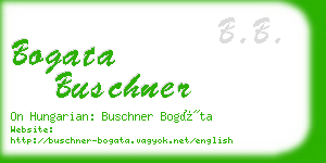 bogata buschner business card